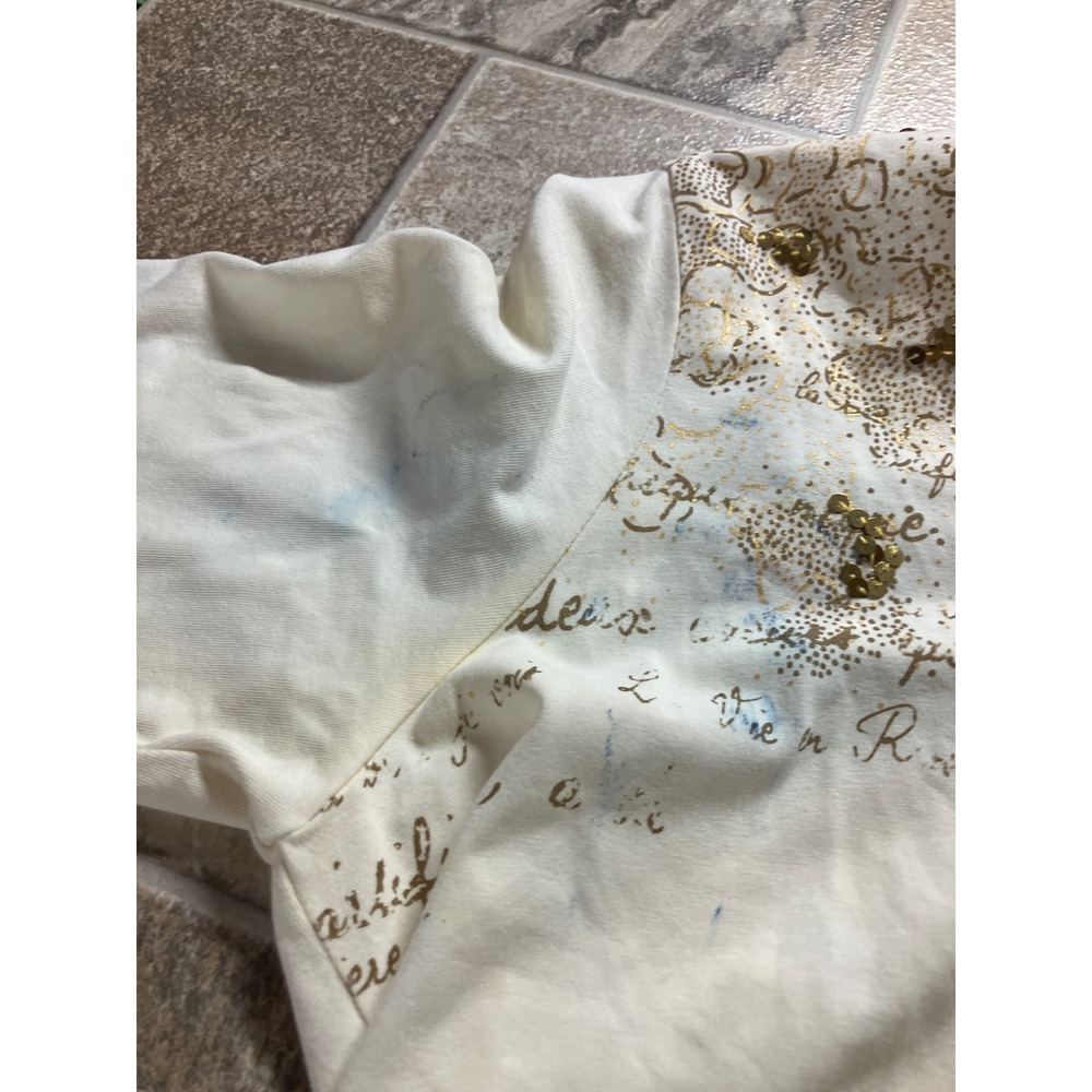 Ruby Rd Petite Embellished Script Print Long Slee… - image 6